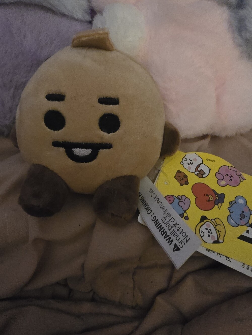 BT21 BTS Shooky Suga Yoongi LINE FRIENDS Plush Keychain